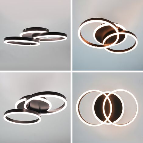 Deckenleuchte LED Deckenlampe Badlampe Modern Schlicht Lampe Dünn für Wohnzimmer Badezimmer Schlafzimmer Küche Balkon Keller Büro