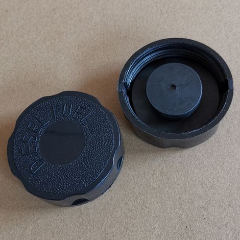 Bouchon de réservoir de carburant YANMAR L48 L70 L100 170F 178F 186F, bouchon de réservoir de carburant en plastique avec joint d'étanchéité. (1/2)