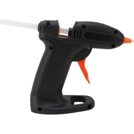 Pistolet à colle thermofusible noir sans fil rechargeable par USB 3,7 V, chauffe rapide, outil de bricolage avec 30 bâtons de colle pour les réparations (1/5)