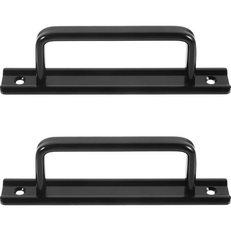 Poignées de porte coulissantes en aluminium noir (1/5)