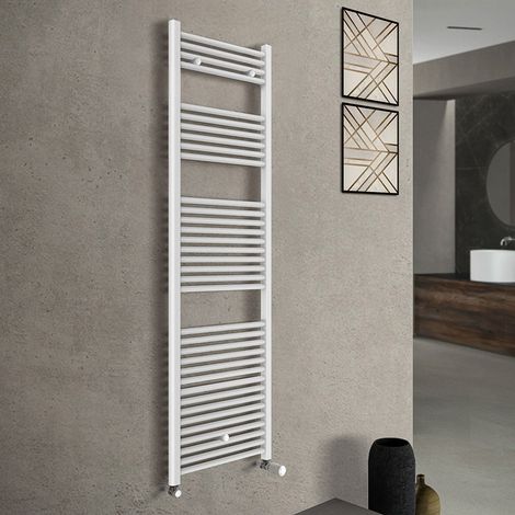 Scaldasalviette termoarredo bianco L 55x170 interasse 50 cm (1/4)