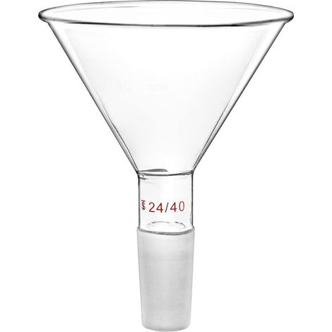 Entonnoir de laboratoire en verre borosilicaté 100mm joint 24/40 (1/4)