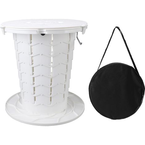 Toilettes portables rétractables et pliables, pot de Camping à hauteur réglable sur 7 niveaux pour adultes et enfants, capacité de charge de 330,7 lb