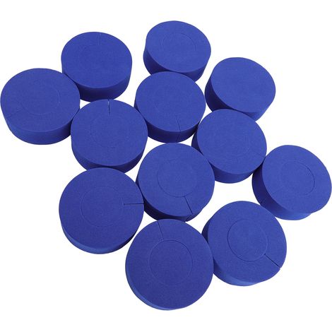 Lot de 12 bigoudis en mousse bleus en forme de C, outils de coiffure sans chaleur pour le maquillage quotidien (1/5)