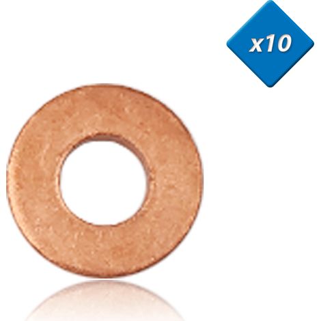Joint cuivre injecteur - 7,3x16 - 307, serie 3 , x10 - (198196) - 3RG