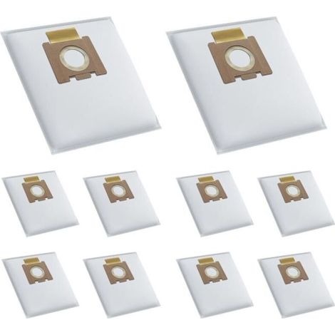 Sacs pour aspirateur - Hoover - Teliox Extra - Lot de 10 - Compatibles H81 - Blanc-AquaForge (1/5)