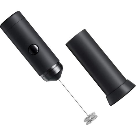 Mousseur à Lait Électrique Batteur Portable à Main Mélangeur pour Cuisine Outil de Fouet pour Œufs avec Tête Inoxydable