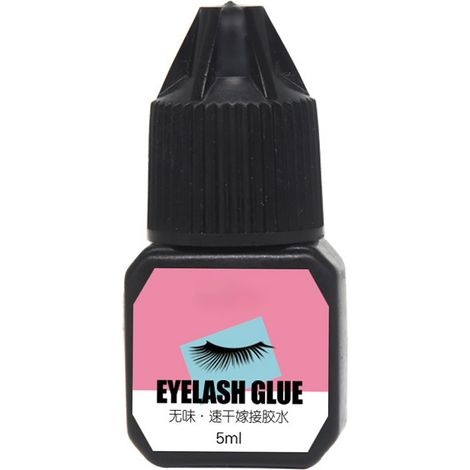Colle pour extensions de cils douce, séchage rapide, longue tenue, écologique et sûre pour salons de beauté. (1/5)