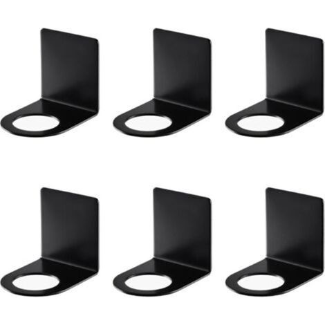 6 soportes de pared para bomba manual, 27/3,3 mm, soporte para dispensador de jabón, gancho de montaje en pared, soporte de champú de acero inoxidable para cocina y baño. (1/5)