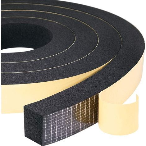 Cinta de sellado de espuma CR de 25 mm x 10 mm x 4 m – Resistente al agua y a los impactos – Aislamiento térmico y acústico – Para vidrio, madera y metal (1/5)