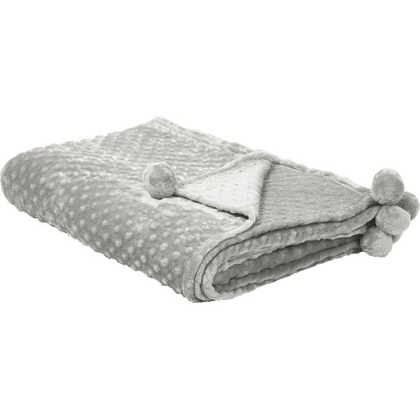 Kuscheldecke SAMUR 200 x 220 cm Hellgrau
