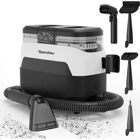 C6 MAX Dampfteppichreiniger 1650W 12 kPa, Textilstreiniger für Sofa, Matratze, Teppich, Fenster & Stoffe