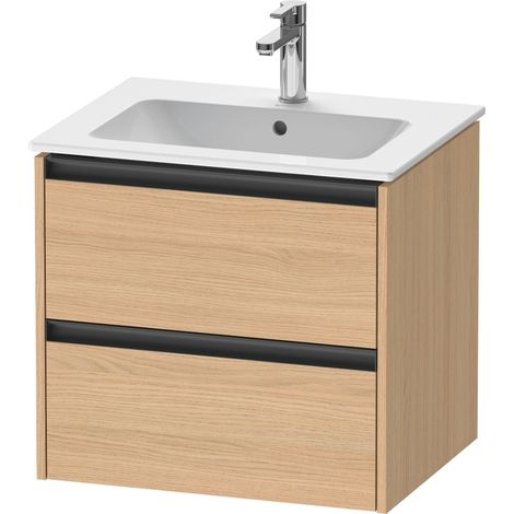 Duravit Ketho.2 mueble bajo lavabo suspendido, 2 cajones,