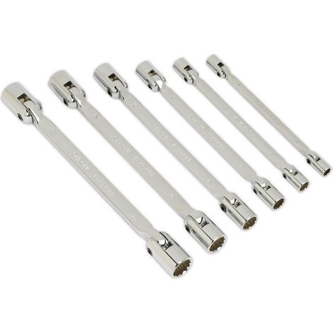 Sealey Premier Double Flexi-Head Socket Spanner Set 6pc AK635 (1/5)