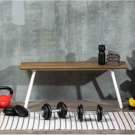 Set manubri 2 in 1 95x16x16 cm, trasformabile in bilanciere, metallo nero (1/5)