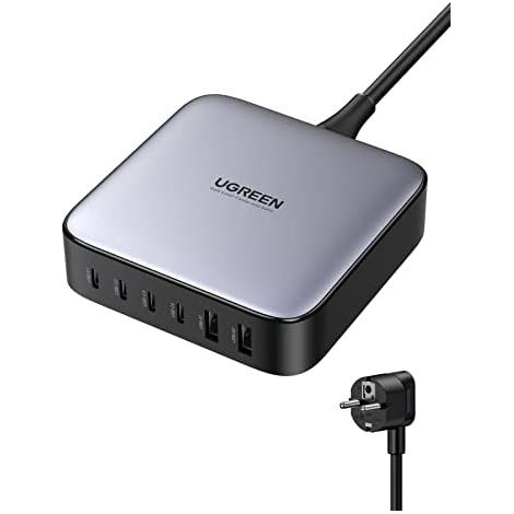 UGREEN 200W Desktop-Ladegerät Fast Charger Schnellladegerät 2USB-A+4USB-C (1/5)