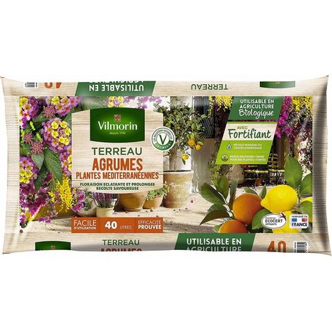 Vilmorin Terreau Agrumes Plantes Méditerranéennes - 40 L