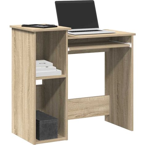 Schreibtisch mit Regalen Sonoma-Eiche 84x40x78 cm Holzwerkstoff