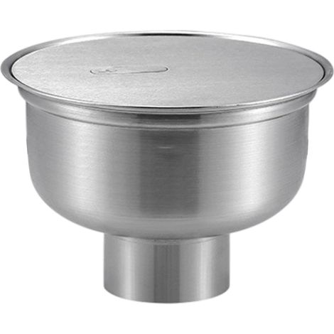 Siphon de sol circulaire en acier inoxydable à haut débit (1/5)