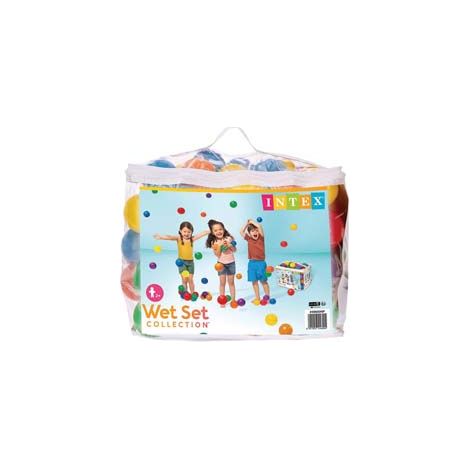 PALLINE COLORATE PZ.100  +2 ANNI  ø cm.8  peso kg.1,6 (49600)    INTEX