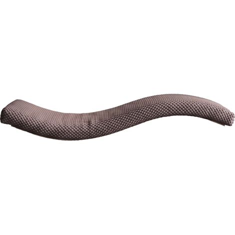 Estantería metálica ondulada para gatos, 75 cm, asimétrica, izquierda, color chocolate oscuro. (1/5)