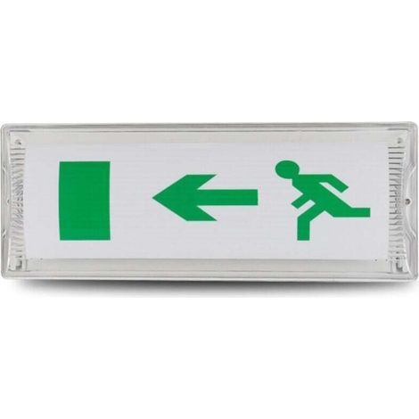 Voyant D'évacuation De Sécurité,Lumière De Sortie D'urgence,Lumière De Sortie De Sécurité LED,Lumière De Signe De Sortie De Secours de LED Pour Les Centres Commerciaux,Supermarché Etc(35115.5cm) (1/4)