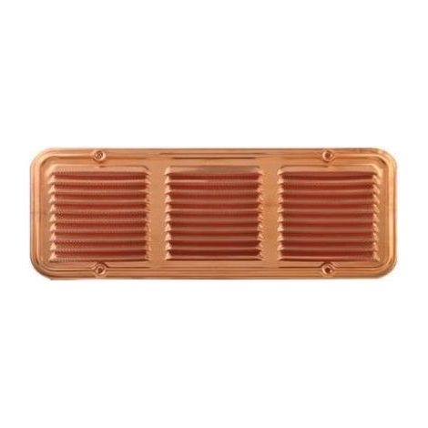 GRILLE D'AÉRATION CARRÉE EN CUIVRE 140x360 mm