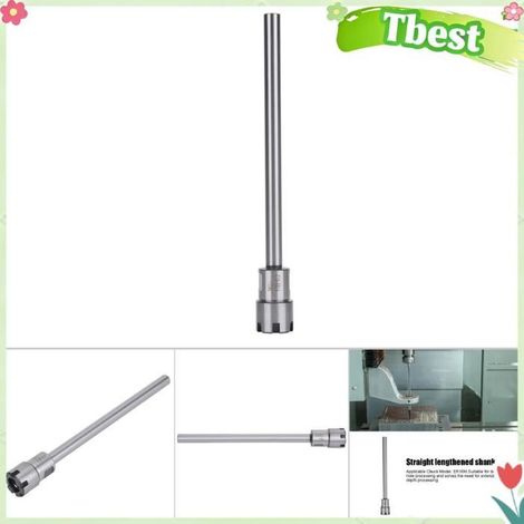 Tbest tige d'extension de support de mandrin à pince Support de mandrin à pince ER16M-150L, tige droite, outillage fraiseuse (1/5)
