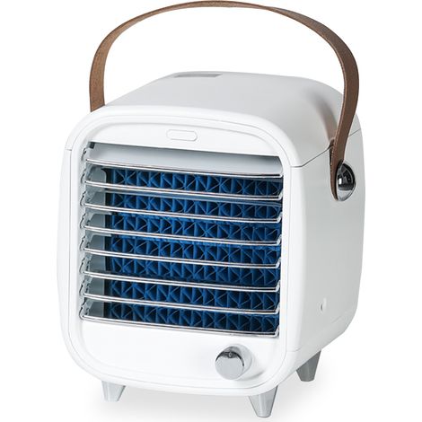 Tragbarer Klimaventilator, Drehzahlregler mit Tragegriff für Zuhause und Büro.
