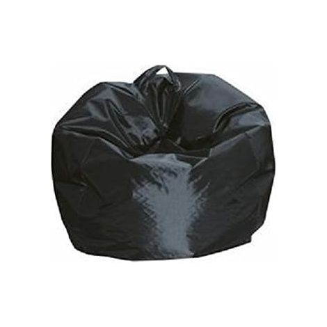 King Home Fußhocker 65x62h cm mit abnehmbarem Bezug schwarz