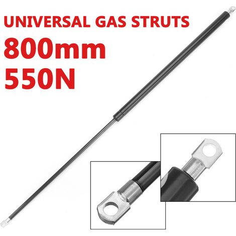 Amortisseur à ressort 550N 800mm – Universel pour capot, hayon, coffre – Acier inoxydable, fixation œillet – Pour véhicules légers