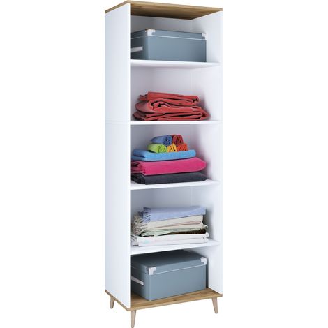 Holz Kleiderschrank Schuhregal Landos