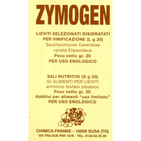 Lievito per Vinificazione Zymogen 20 gr