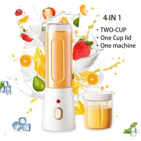 Mixeur portable, rechargeable par USB, 10 lames, permet de réaliser des smoothies, des crèmes et bien plus encore. (1/5)