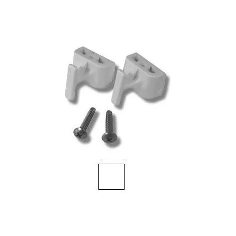 Novellini – Crochets pour porte coulissante STAR R113 – Fixation pour paroi de douche – Coloris blanc – Pour modèles STAR R113