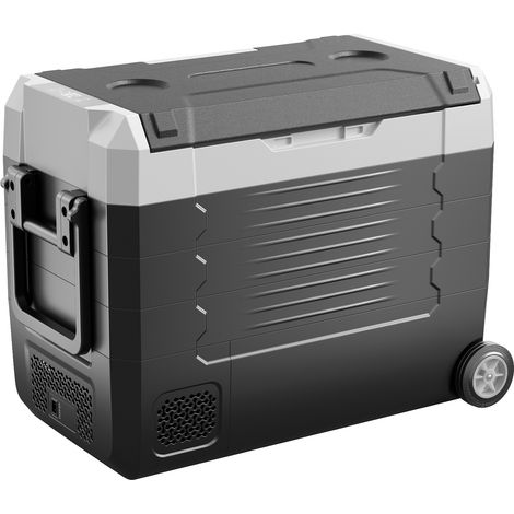 Mophorn Réfrigérateur portable à compression 45 L, glacière électrique DC 12/24 V et AC 100-240 V, pêche et caravane, mini frigo voiture à double zone, -20 à 20 °C, contrôle via application (1/5)