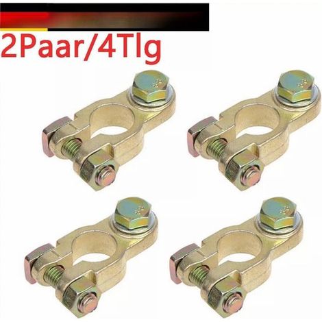 Abrazaderas para batería de camión，4 abrazaderas para batería de coche/camión，Barras de sujeción para batería，12V 24V (1/5)
