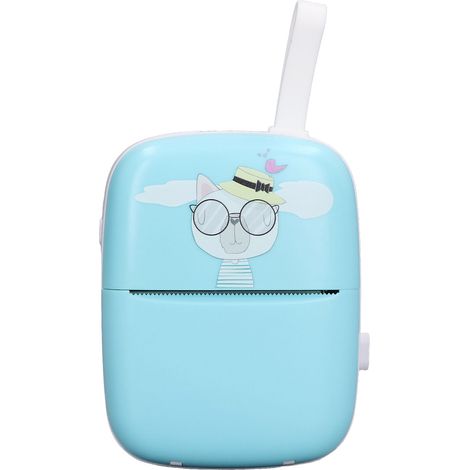 Imprimante thermique Bluetooth sans encre 200 dpi, rechargeable, pour la maison et les enfants
