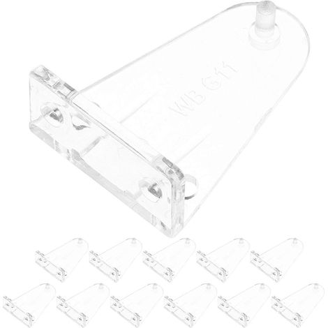 14 supports de fixation transparents de rechange pour stores horizontaux de 5 cm (2 pouces) - Crochets de fixation pour fenêtres et portes (1/4)