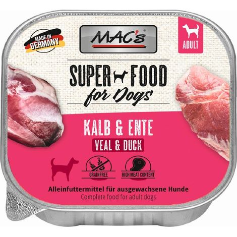 MAC's Dog Adult Schale 150g - Kalb und Ente 150g
