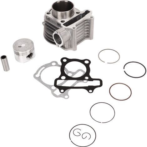 Kit d'assemblage cylindre moteur avec joints de piston en alliage d'aluminium pour scooter, moto, quad et karting GY6 4 temps 125 cm3 (1/5)