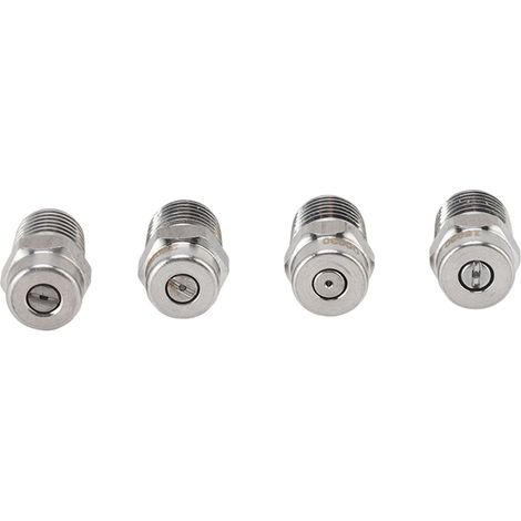 Satz mit 4 Gewindedüsen, 22 mm, aus Edelstahl 304, G1/4 Außengewinde, Zubehör für Hochdruckreiniger, Lochdurchmesser: 1,07 mm / 0,42 Zoll (1/5)