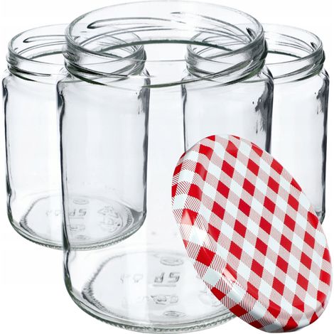 KADAX 24er-Set Vorratsdosen für Schraubdeckel 540 ml