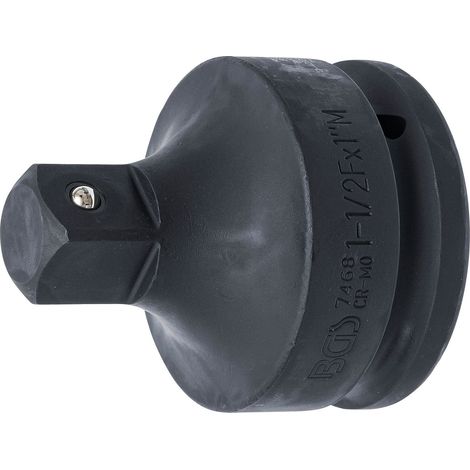 BGS  Adaptador  de  impacto  cuadrado  interior  38  mm  (1-1/2")  -  cuadrado  exterior  25  mm  (1")  -  7468