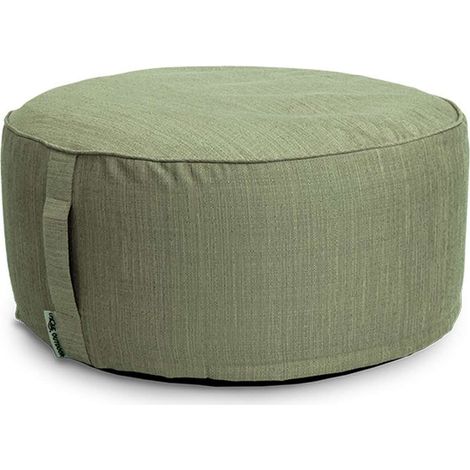 Lemetex UNIQUE Living® Deko- Aufblasbares Pouf-Sitzkissen Senna Ø 55 cm Höhe 25 cm green