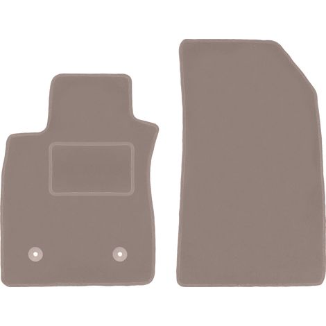 Tapis de sol avant pour Renault Clio III Grandtour, break, berline (2005-2012), beige