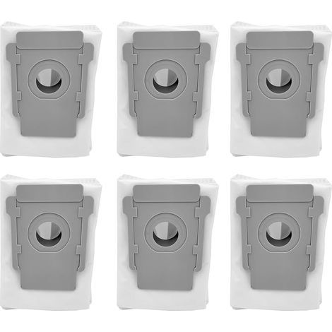 Lot de 6 sacs aspirateur compatibles iRobot Roomba i7 i7+ i3 i6+ i8+ S9+ Plus Series E5 E6 E7 avec Clean Base, sacs de remplacement pour aspirateur robot (1/5)