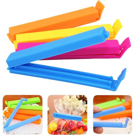 30 Stück Snackbeutel-Clips, Klemmverschluss für Beutel, Verschließclips