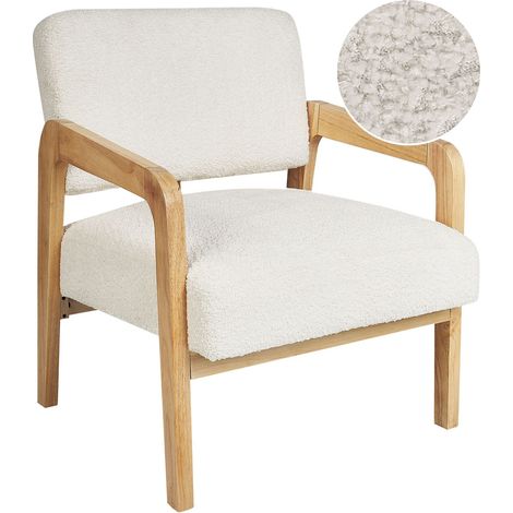 Sessel HJO Bouclé Cremeweiß (1/5)