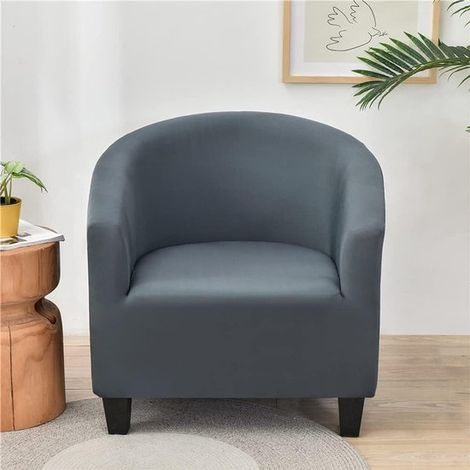 Funda elástica para asiento tipo butaca: protección antipolvo extraíble para sillones. (1/5)